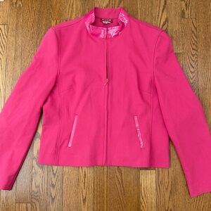 Margaret M Pink Zip Front Jacket – Women’s Size 14 – Made in Canada